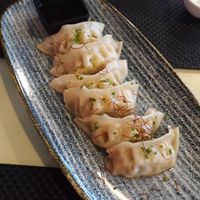 Vegetable gyozas at Sushimari in Funchal