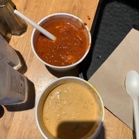 Delicious vegan soup and bread at Súpa in Geysir