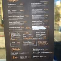 Menu at Round House Burger in Stuttgart