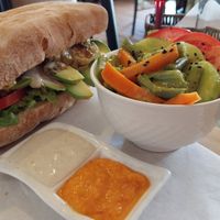 Sandwich at Prana Vegan in Arequipa