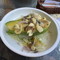 Stuffed avocado at Prana Vegan in Arequipa