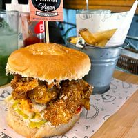 Kentucky burger, one of the best I’ve had in South America so far 🤤  at Prana Vegan in Arequipa