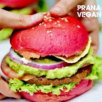 Mexican Vurguer at Prana Vegan in Arequipa