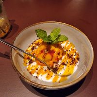 Coconut pudding with ice cream at SomeDimSum in Hamburg