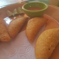 empanadas colombianas at Casa del Ritmo in Santa Marta