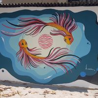 Beautiful art. at Casa del Ritmo in Santa Marta