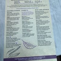 Menu  at Plumeria in Encinitas