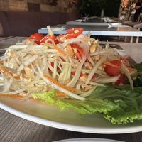 Papaya salad  at Plumeria in Encinitas