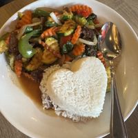 Cashew nut stir fry   at Plumeria in Encinitas
