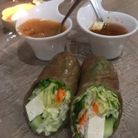 Fresh spring rolls at Plumeria in Encinitas