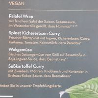 Speisekarte at Treibhaus in Hannover