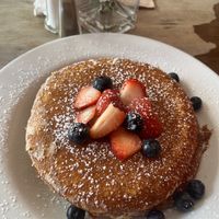 gluten free and vegan pancakes   at Cafe Berlin in San Juan