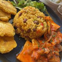 Tofu Criollo  at Cafe Berlin in San Juan