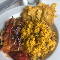 Criollo tofu   at Cafe Berlin in San Juan