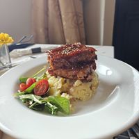 Guava BBQ filets at Cafe Berlin in San Juan