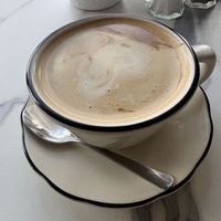 Coffee with oat milkk  at Cafe Berlin in San Juan