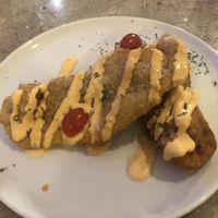 Empanadillas at Cafe Berlin in San Juan