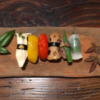 Vegan Sushi at Uka Shokudo in Teshima