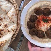 Hummus falafel  at Hummus Bar Vegetarian in Budapest