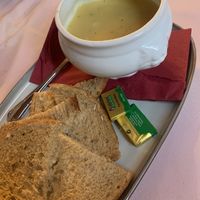 Leek soup  at Richmond Tea Rooms in Manchester