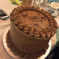 Vegan birthday cake! Chocolate and coffee  at Richmond Tea Rooms in Manchester