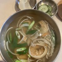 Vegan Manduguk (dumpling soup with kimchi )  at Mamas Kimchi in Wuppertal