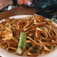 vegetables over lo mein   at Mao's Kitchen in Venice