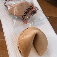 fortune cookie is vegan!  at Mao's Kitchen in Venice