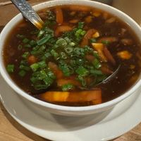hot and sour soup at Mao's Kitchen in Venice