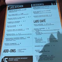 Menu at Snakes & Lattes - Bloor St in Toronto