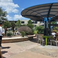 Outside patio at Next Level Burger - Austin in Austin