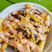 Loaded fries at Next Level Burger - Austin in Austin