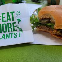 American burger with provolone at Next Level Burger - Austin in Austin