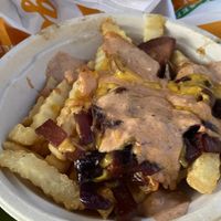 Loaded fries at Next Level Burger - Austin in Austin