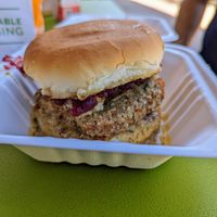The Gobbler.  Cranberry dressing was not a hit but otherwise was festively enjoyed. at Next Level Burger - Austin in Austin