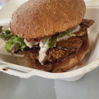 Blue BBQ Burger at Next Level Burger - Austin in Austin