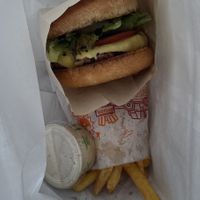 Single smash burger with fries and ranch😋  at Next Level Burger - Austin in Austin