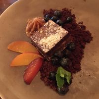 The chocolate bar dessert is a must! The peanut butter dollop was incredibly satisfying.  at Provender Kitchen & Bar in Ellsworth
