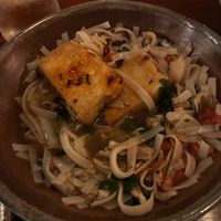 Crispy Tofu Lo Mein (spicy)   at Provender Kitchen & Bar in Ellsworth