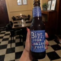Blueberry soda made in Maine. Pretty good. Basically sweetened blueberry juice with bubbles    at Provender Kitchen & Bar in Ellsworth