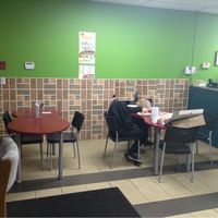 Indoor seating area. at Vegan Pizza House in Surrey
