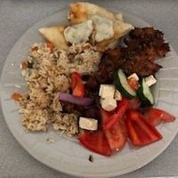 Chicken Souvlaki at Vegan Pizza House in Surrey