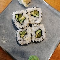 Maki w asparagus, cucumber, avocado at Wagamama in Nicosia