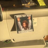 Sticker on the till  at The Citadel in Whanganui