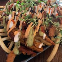 Vegan Korean fries at Poki Poblano in Albuquerque