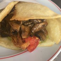 Mushroom gyros  at Avit in Athens