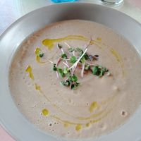 Mushroom soup at Avit in Athens