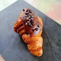 Croissant with chocolate ganache at Avit in Athens