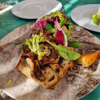 Mushroom sandwich at Avit in Athens