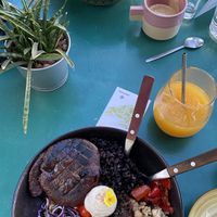 Rice and buddha bowl (they change them daily!)  at Avit in Athens
